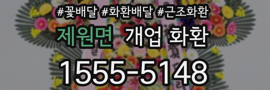 제원면 개업 화환