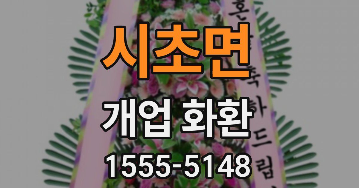 시초면 개업 화환