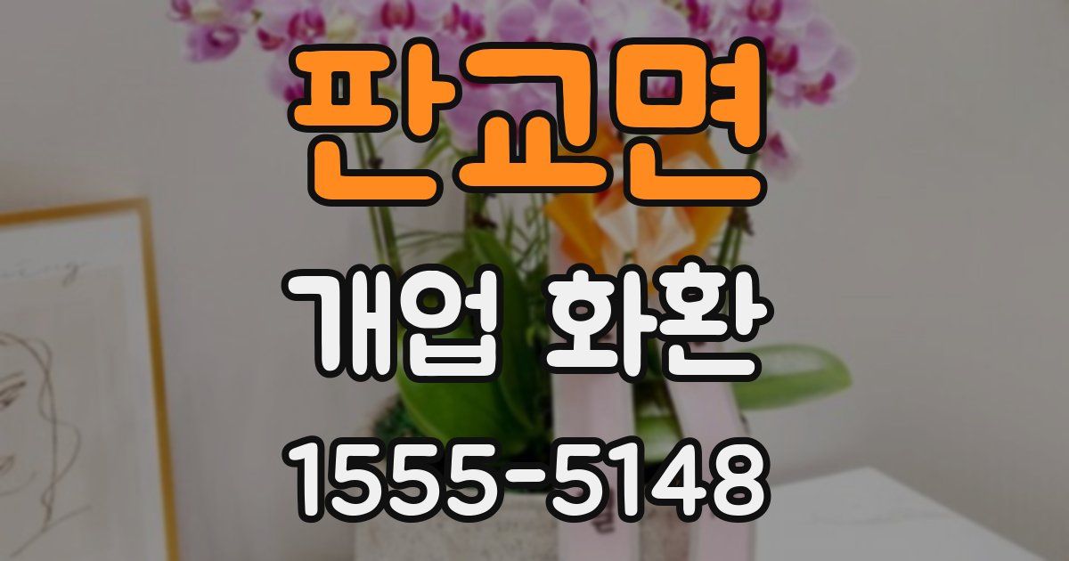 판교면 개업 화환