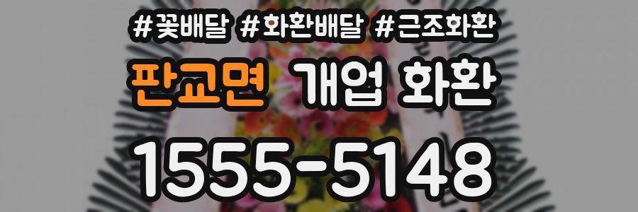 판교면 개업 화환