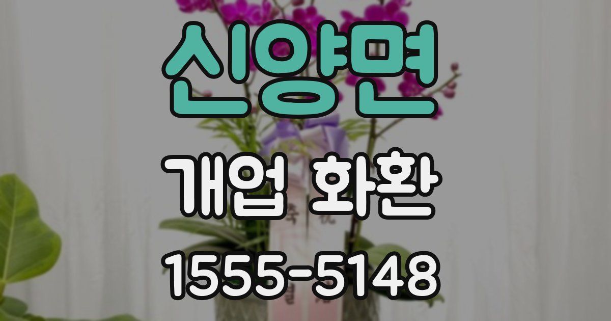 신양면 개업 화환