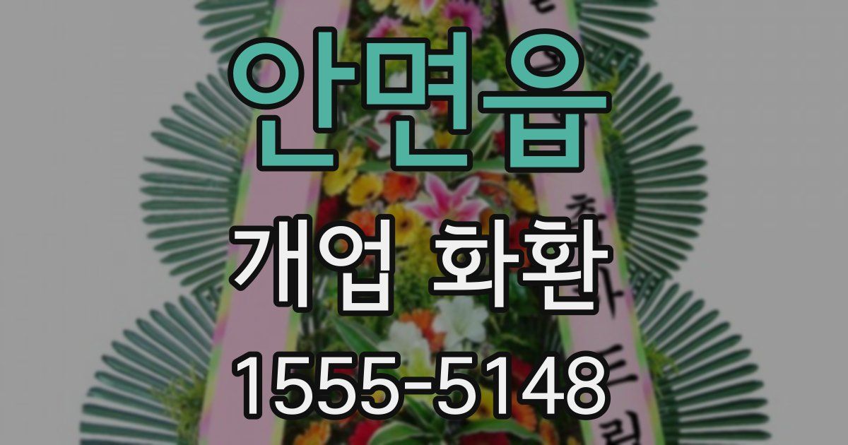 안면읍 개업 화환