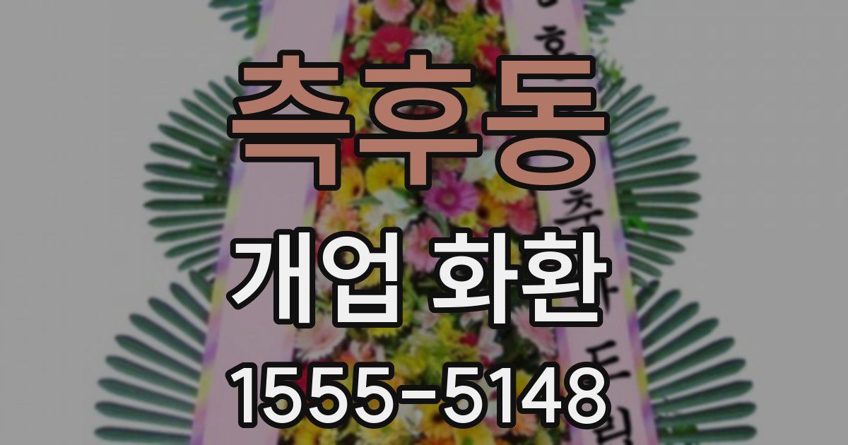 측후동 개업 화환