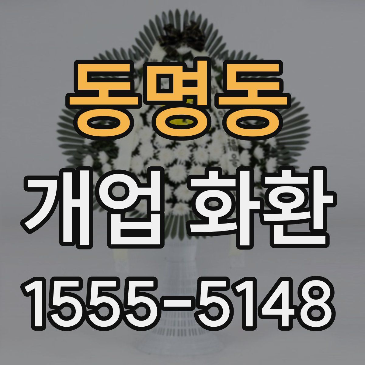 동명동 개업 화환