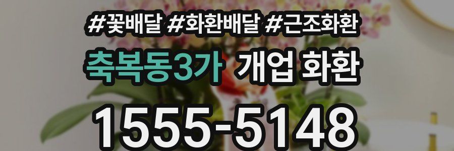 축복동3가 개업 화환