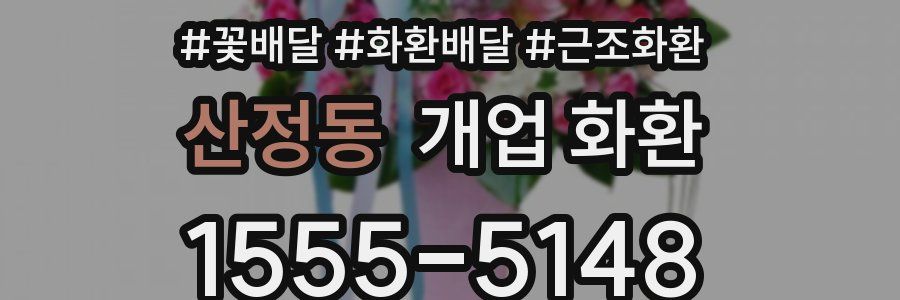 산정동 개업 화환
