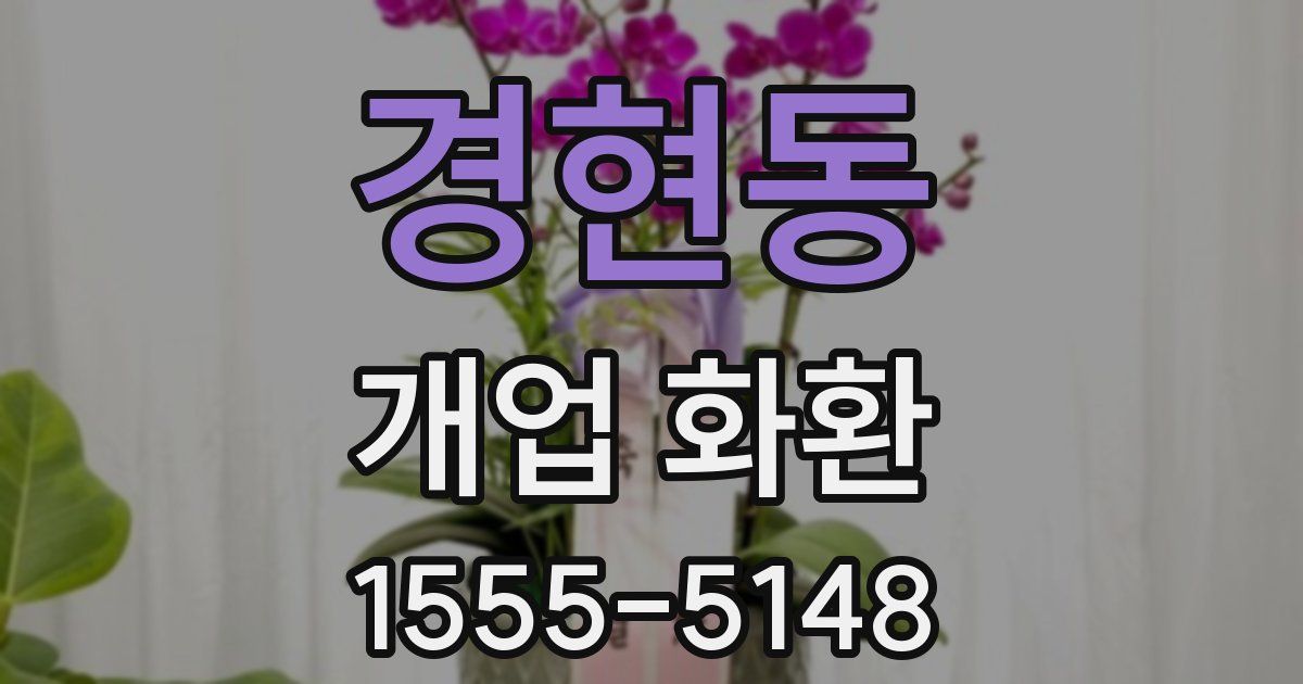 경현동 개업 화환