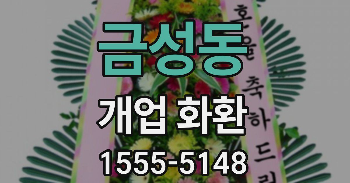 금성동 개업 화환