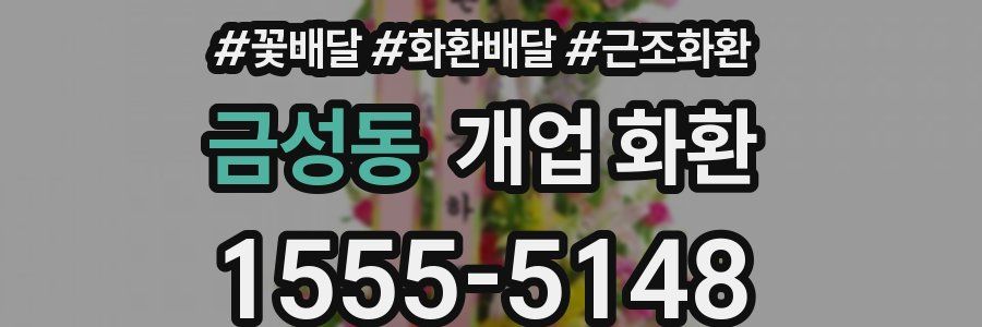 금성동 개업 화환