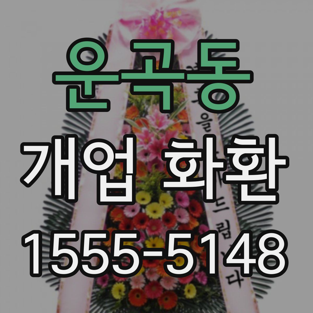운곡동 개업 화환