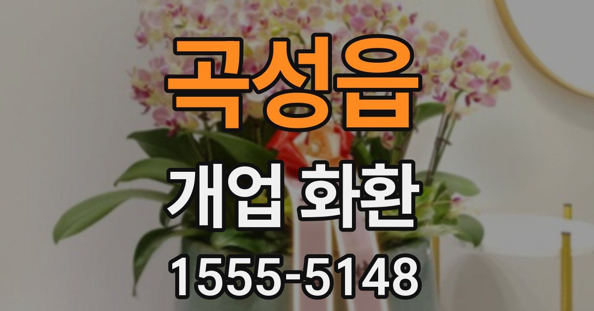 곡성읍 개업 화환