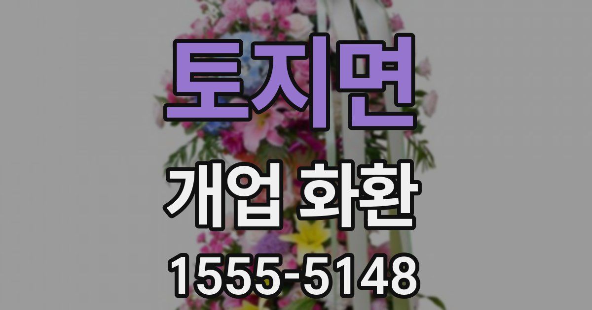 토지면 개업 화환