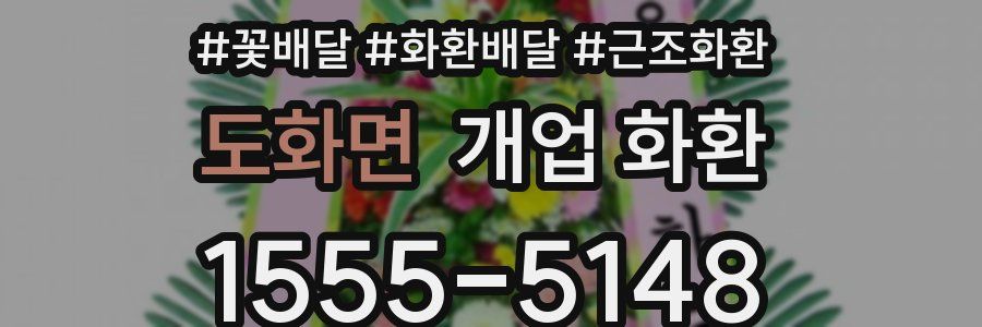 도화면 개업 화환