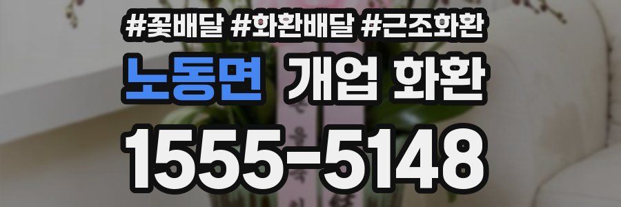 노동면 개업 화환