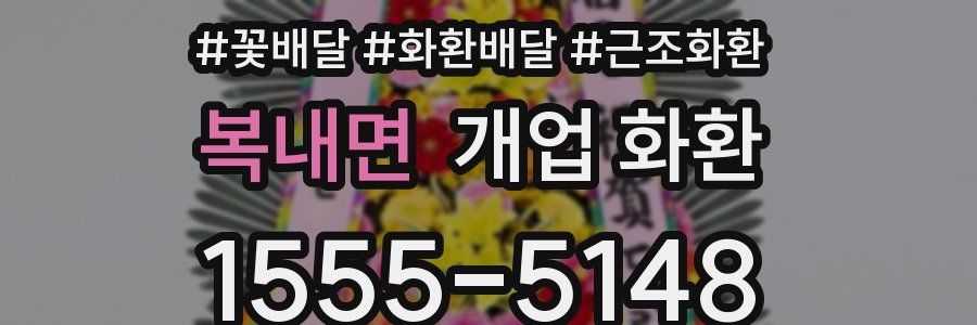 복내면 개업 화환