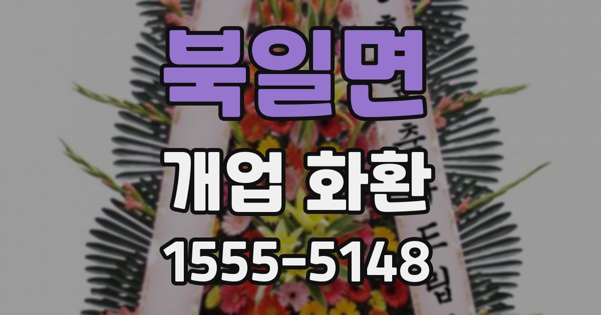 북일면 개업 화환