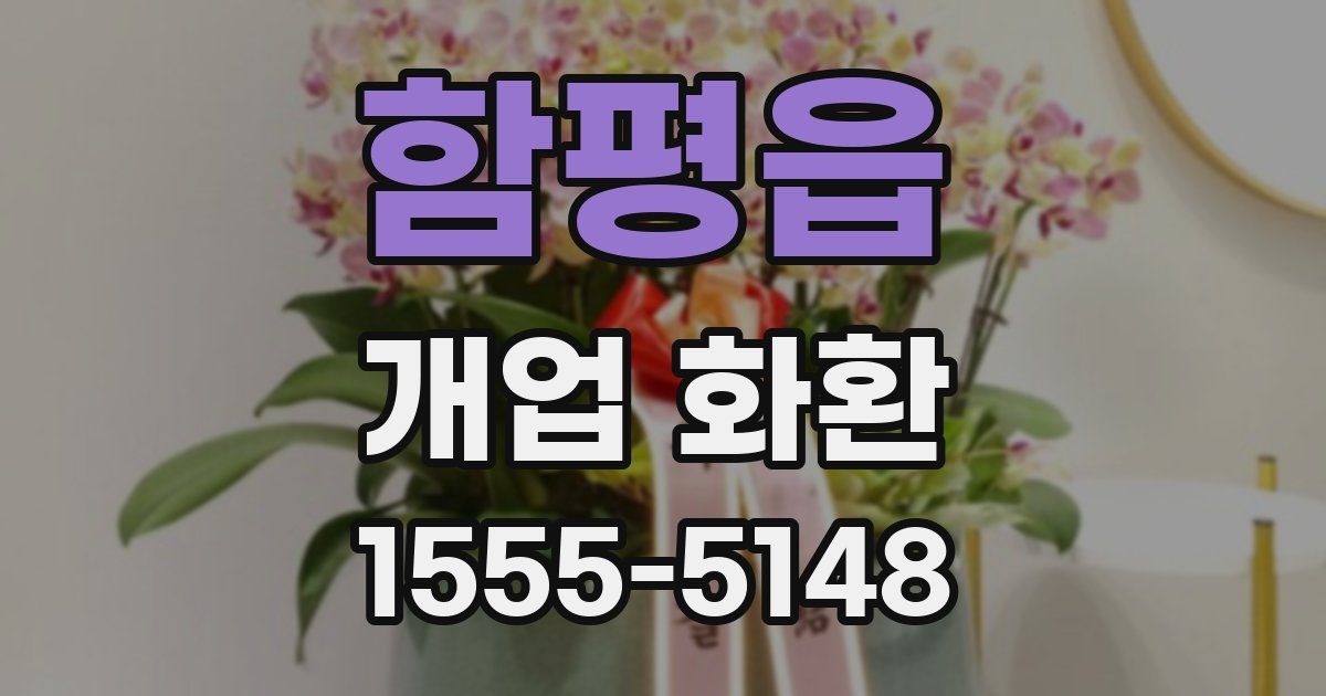 함평읍 개업 화환