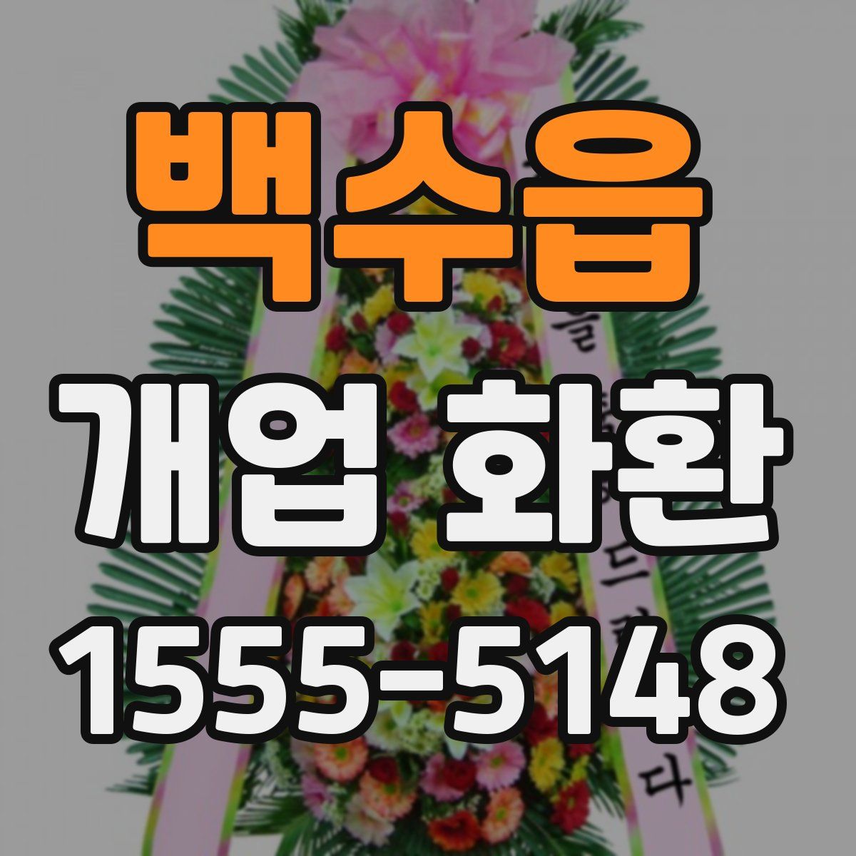 백수읍 개업 화환