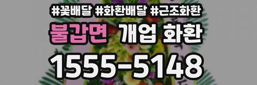 불갑면 개업 화환