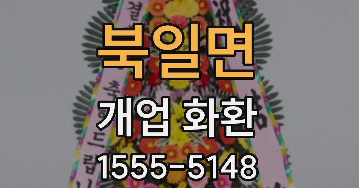 북일면 개업 화환