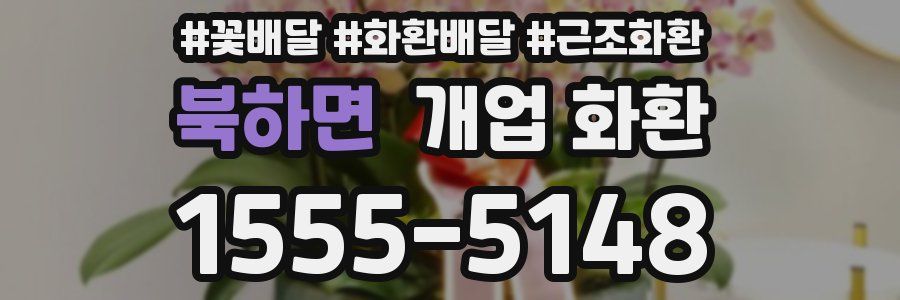 북하면 개업 화환
