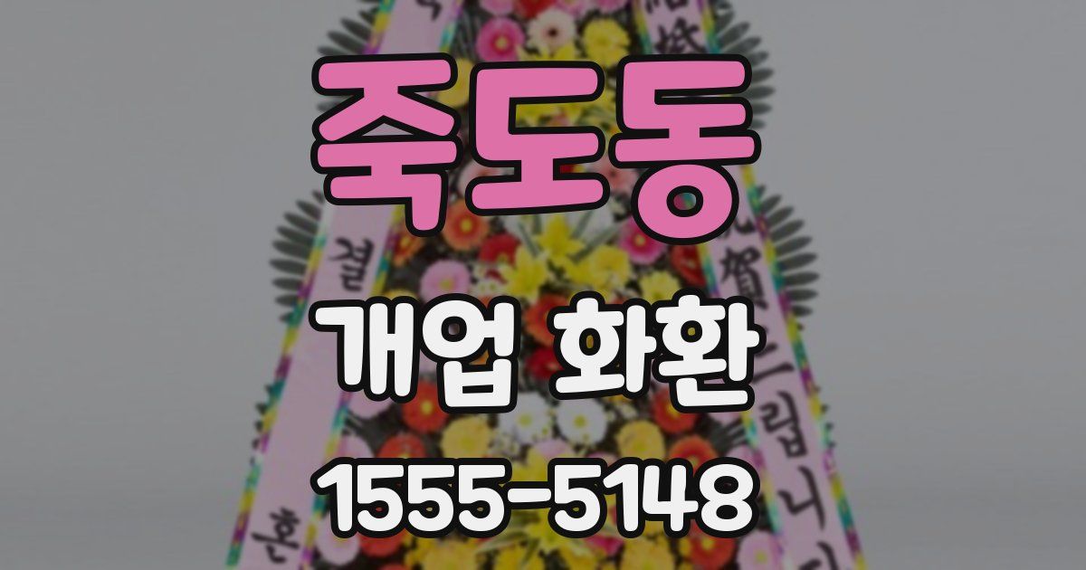 죽도동 개업 화환