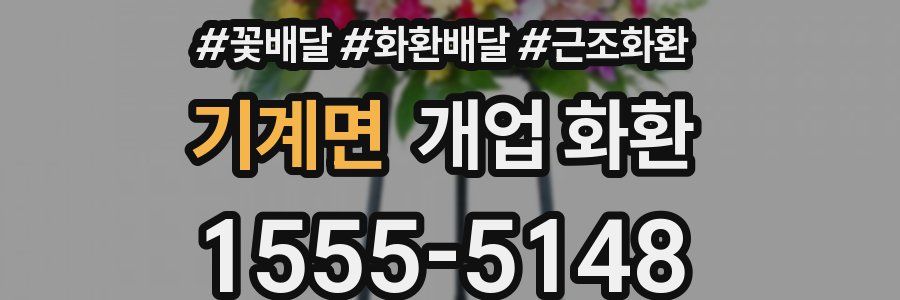 기계면 개업 화환