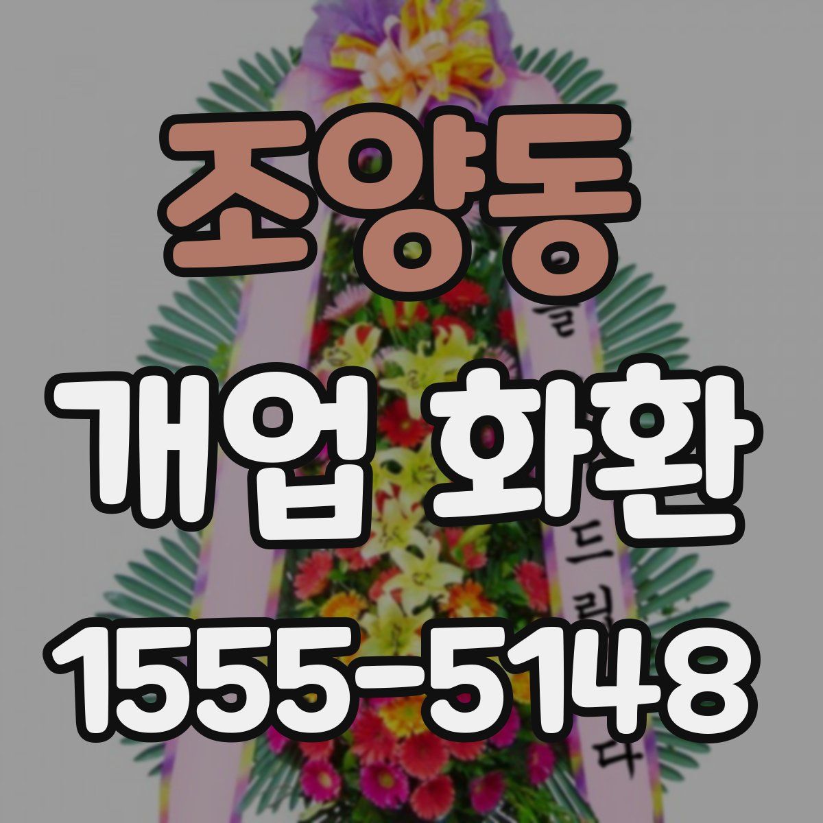 조양동 개업 화환