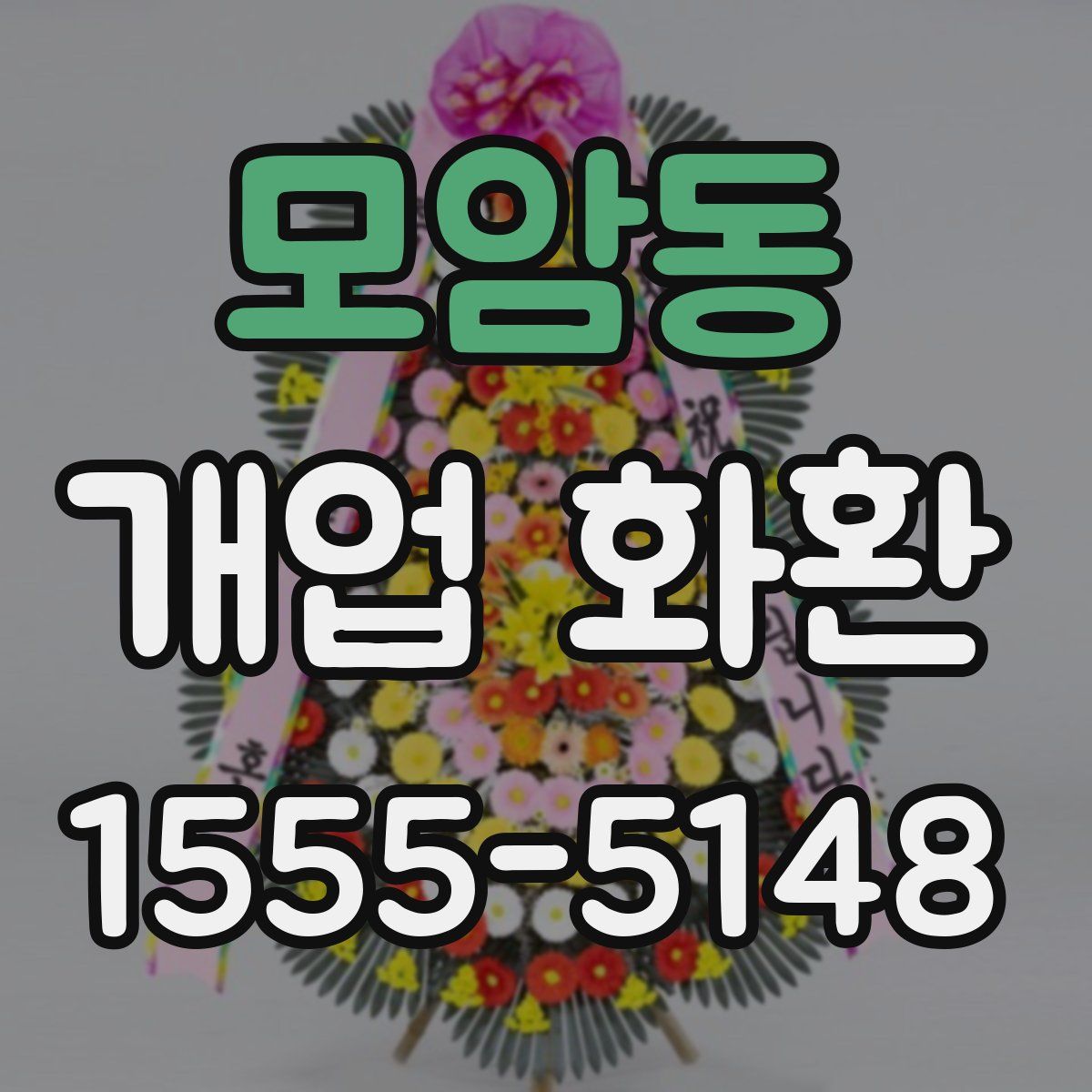 모암동 개업 화환