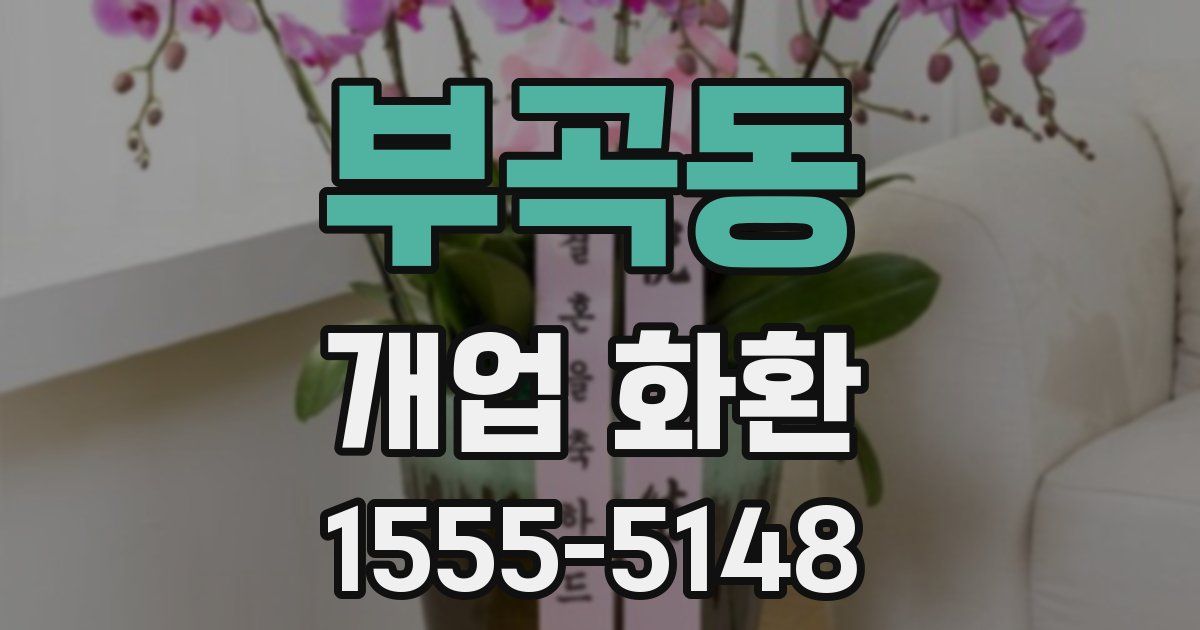 부곡동 개업 화환