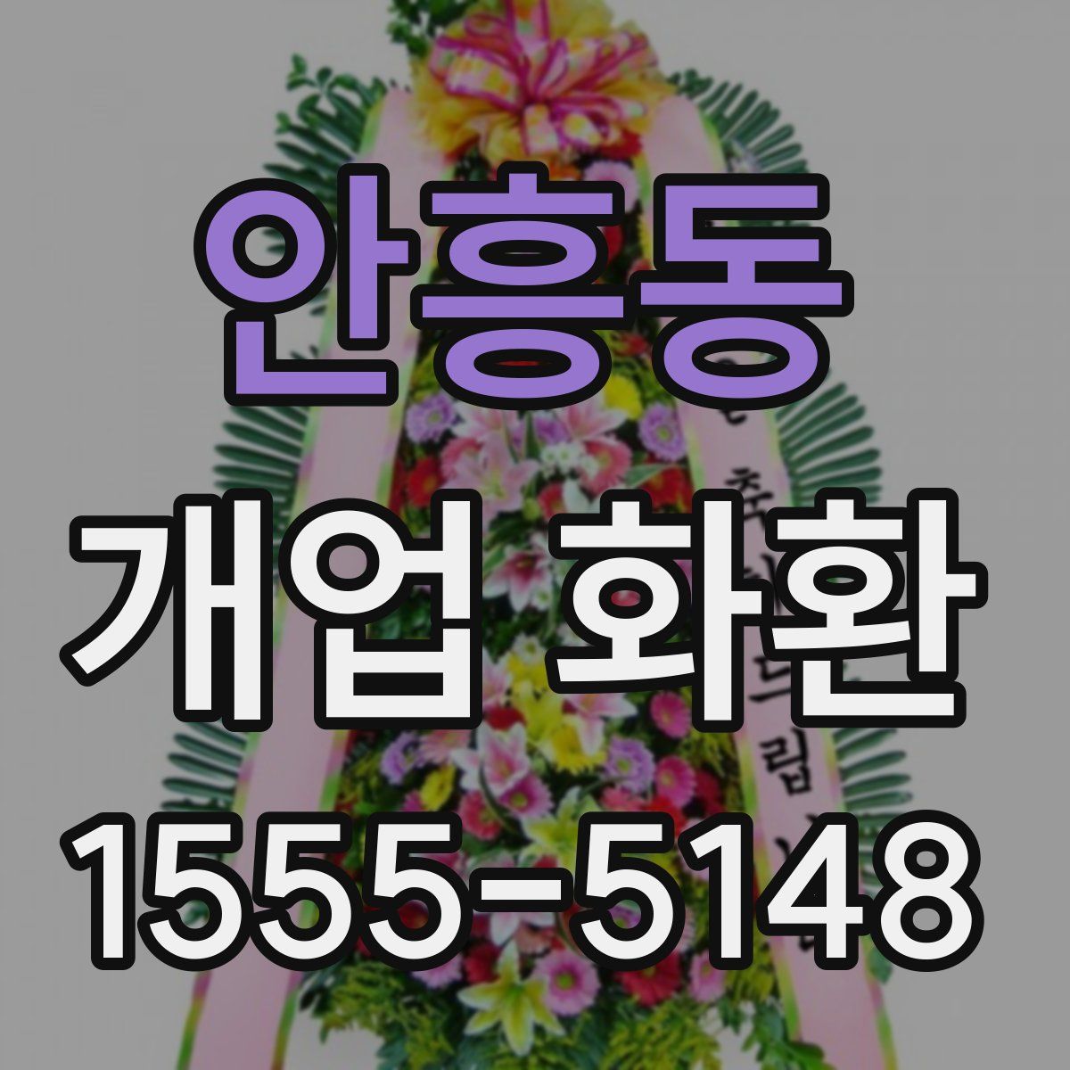안흥동 개업 화환