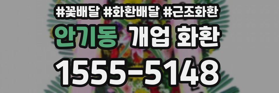 안기동 개업 화환