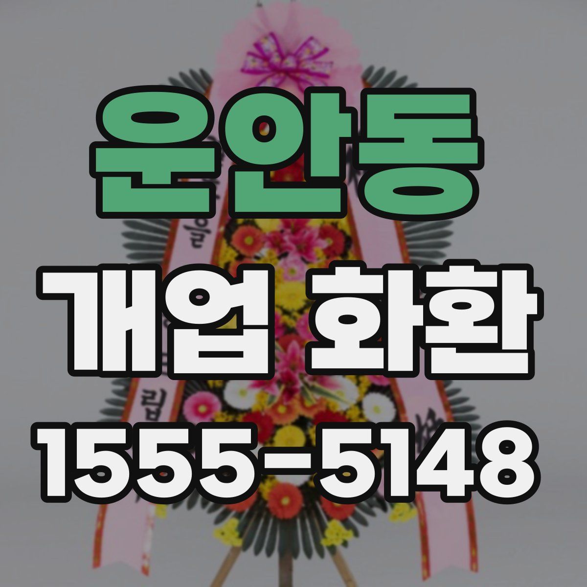 운안동 개업 화환