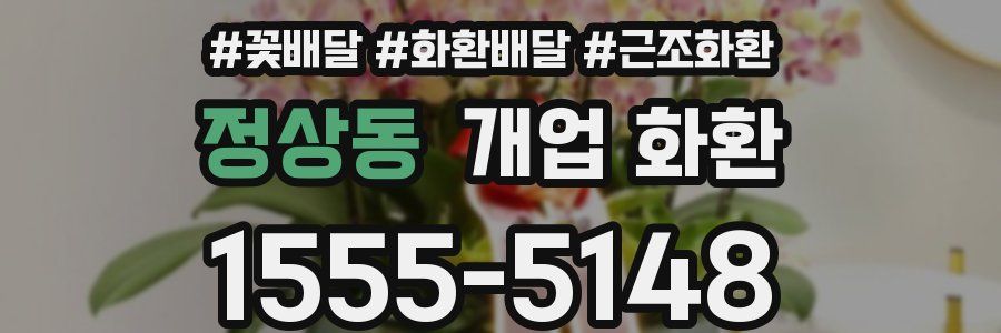 정상동 개업 화환