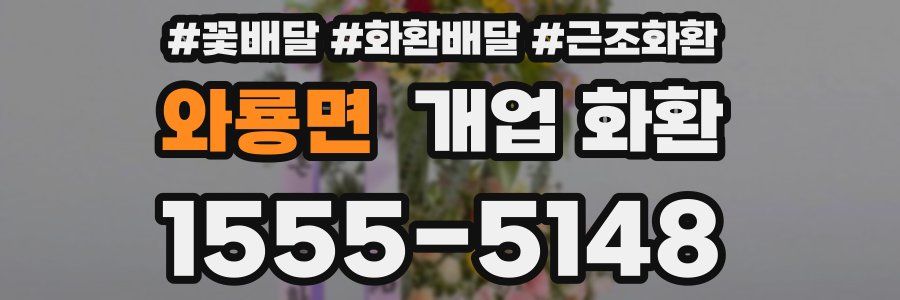 와룡면 개업 화환