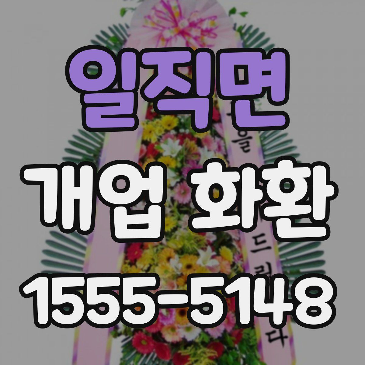 일직면 개업 화환