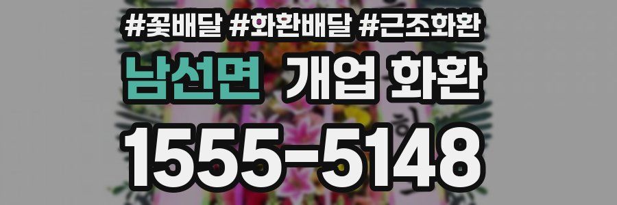 남선면 개업 화환