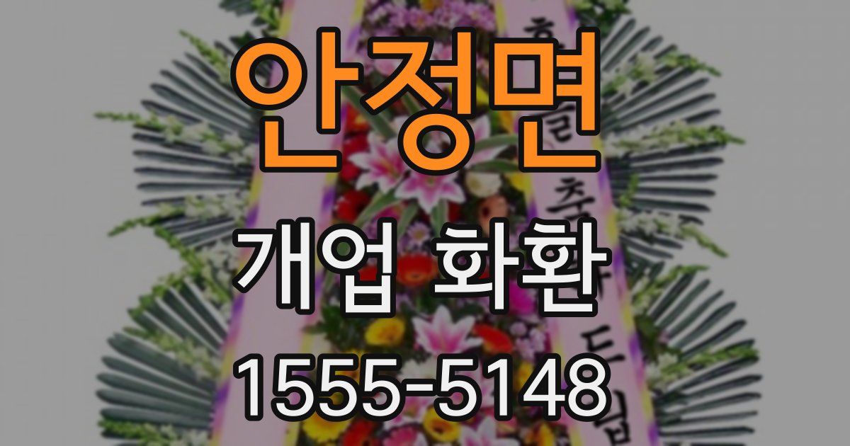 안정면 개업 화환
