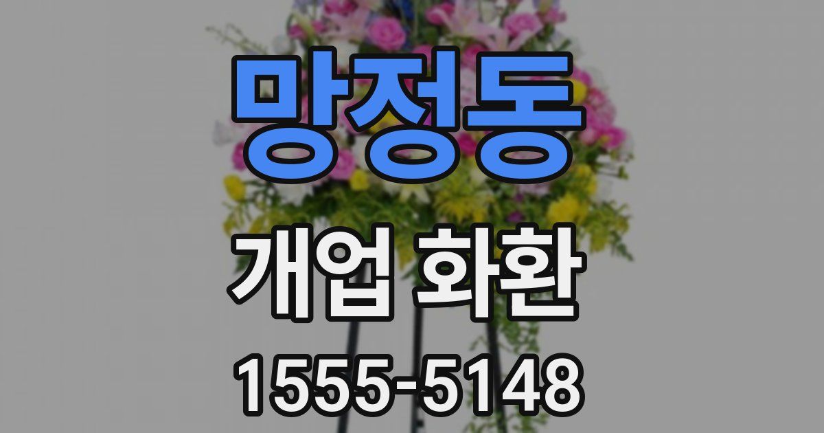 망정동 개업 화환