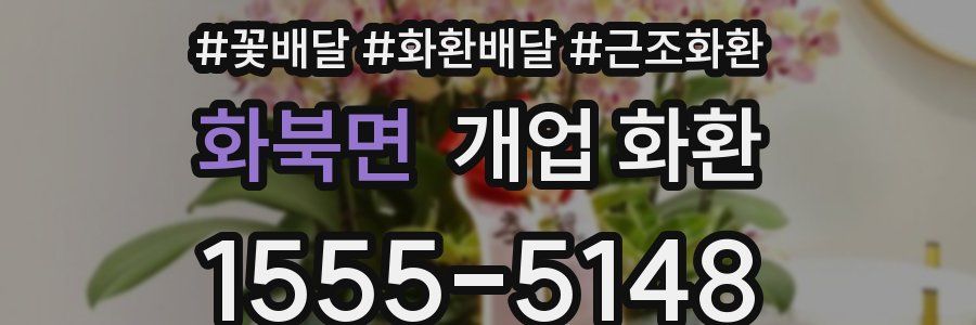 화북면 개업 화환