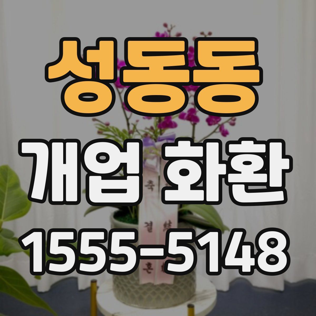 성동동 개업 화환