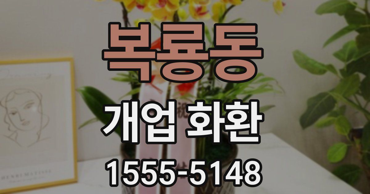 복룡동 개업 화환