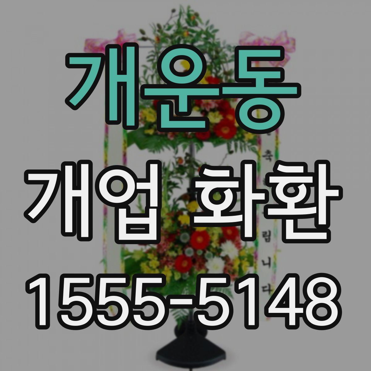 개운동 개업 화환