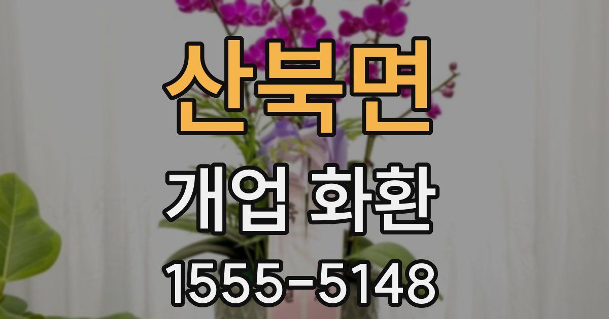 산북면 개업 화환