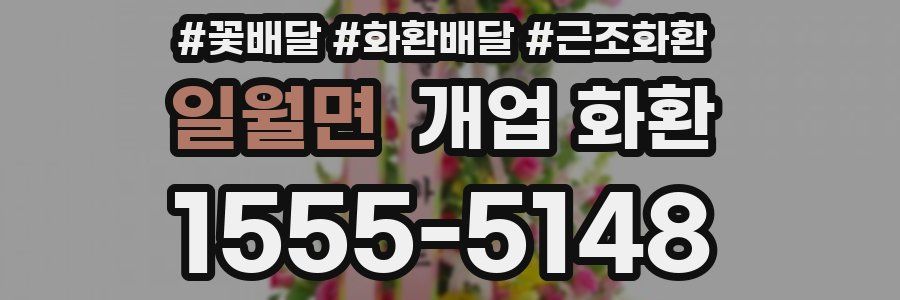 일월면 개업 화환