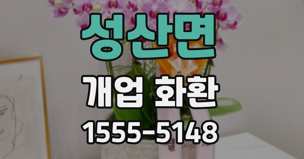 성산면 개업 화환