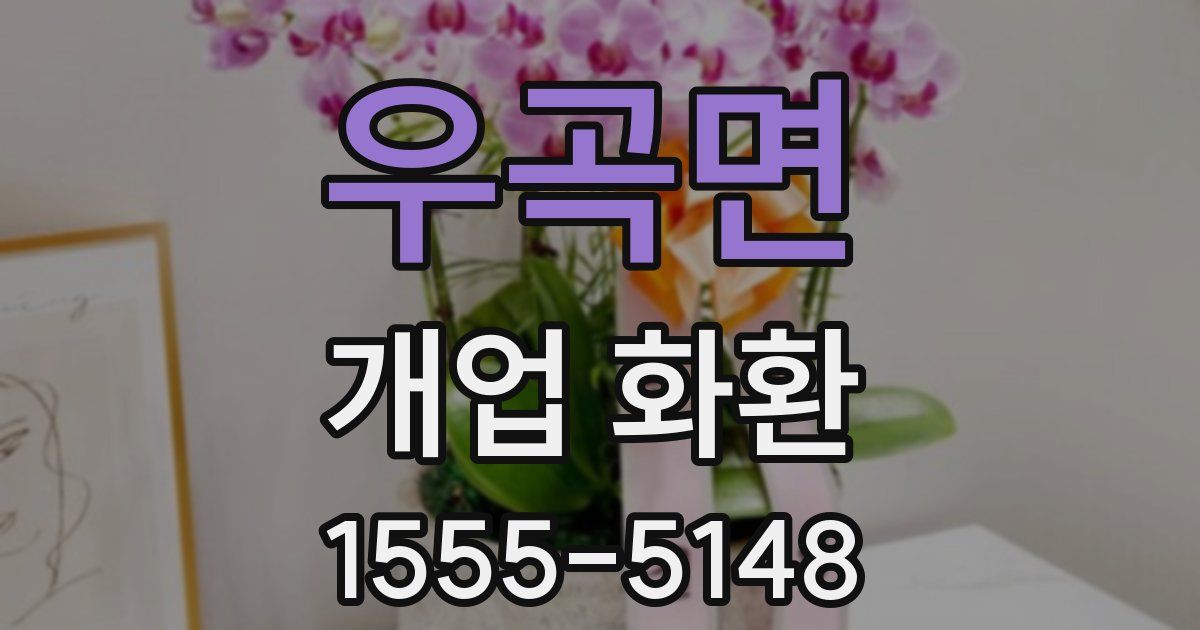 우곡면 개업 화환