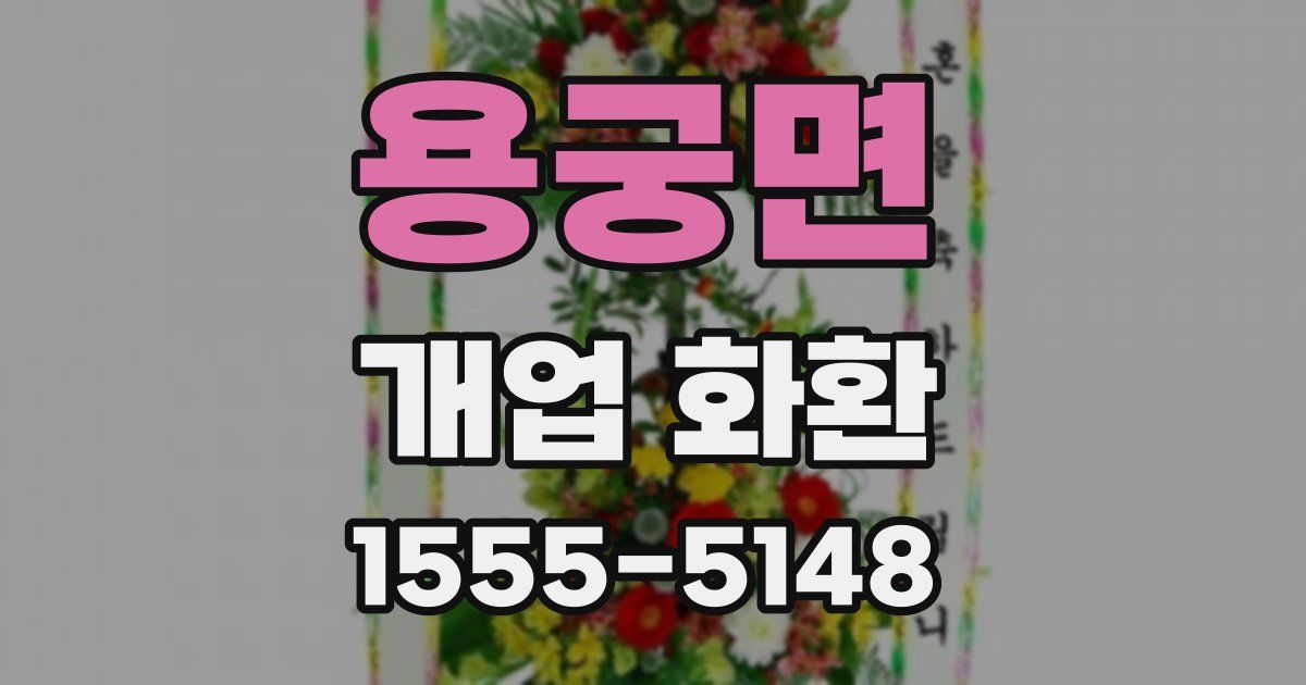 용궁면 개업 화환