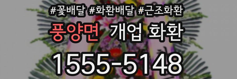 풍양면 개업 화환