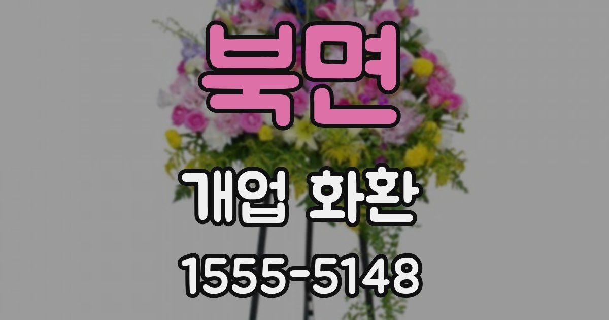 북면 개업 화환